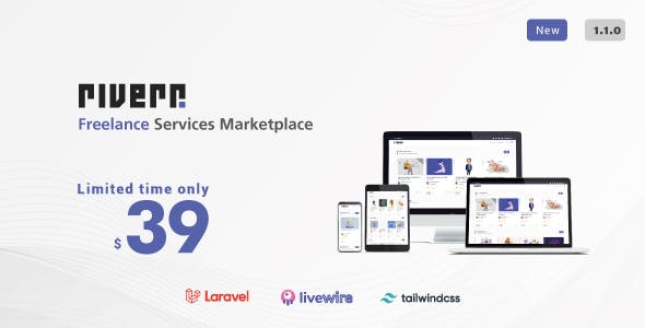 Riverr v1.2 – Freelance Services Marketplace