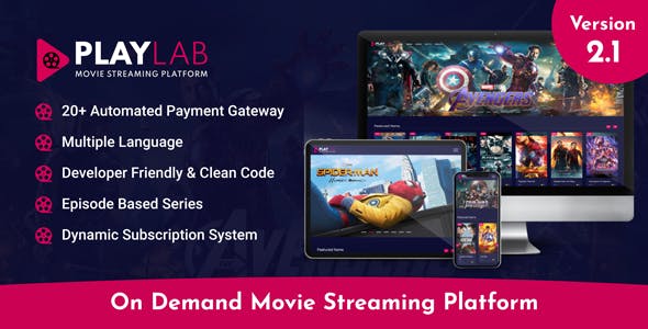 PlayLab v2.1 – On Demand Movie Streaming Platform-第1张图片-Ceacer网络