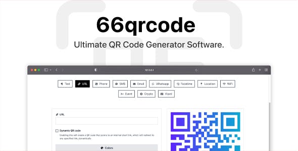 66qrcode v10.0.0 - Ultimate QR Code Generator & URL Shortener (SAAS)-第1张图片-Ceacer网络