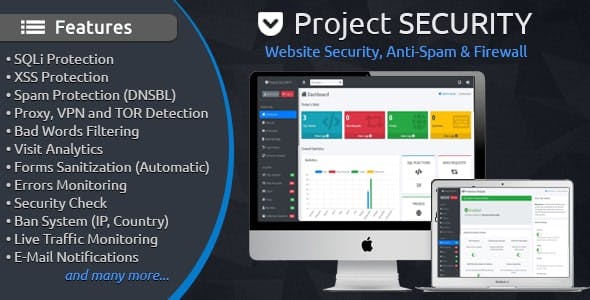 Project SECURITY v4.9.8 – Website Security, Anti-Spam & Firewall-第1张图片-Ceacer网络