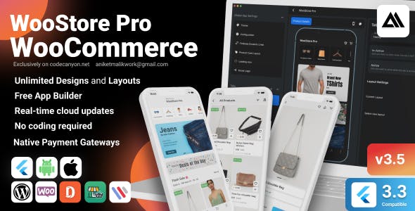 WooStore Pro WooCommerce v3.5.0 - 具有多供应商市场支持的 Flutter Full App 电子商务-第1张图片-Ceacer网络