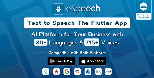 eSpeech v1.2.2 - 文本到语音 Flutter 完整应用程序