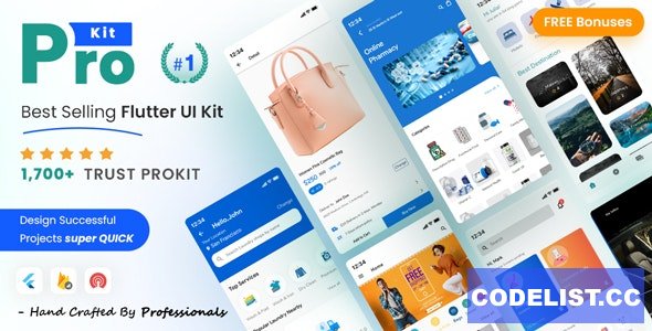 ProKit v5.12.0 - 最畅销的 Flutter UI 套件