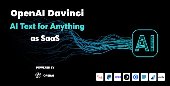 OpenAI Davinci v1.2 - 作为 SaaS 的 AI 写作助手和内容创作者