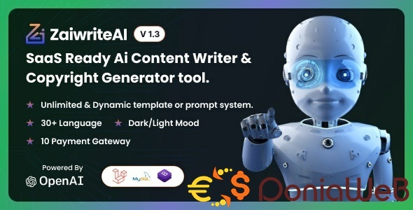 ZaiwriteAI - 带有 SAAS 的 Ai 内容编写器和版权生成器工具源码-第1张图片-Ceacer网络