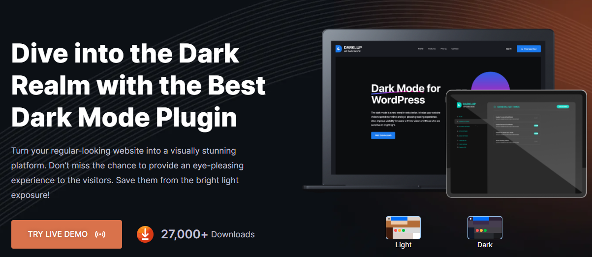 DarkLup v3.2.1 - 最佳 WordPress 暗模式插件-第1张图片-Ceacer 网安