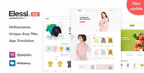 Elessi v5.2.6 WooCommerce AJAX WP 主题已清空