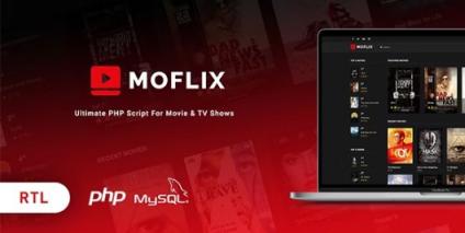 MoFlix v1.0.5 - 适用于电影和电视节目的终极 PHP 脚本