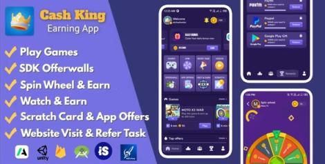 【已清空】Cash King v8.0 - 带管理面板的 Android 赚钱应用程序-第1张图片-Ceacer网络