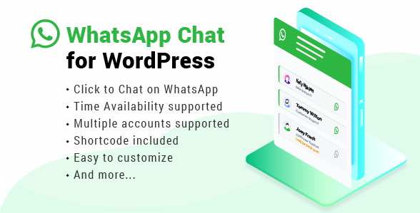 适用于 WordPress 的 WhatsApp 聊天 v3.5-第1张图片-Ceacer网络