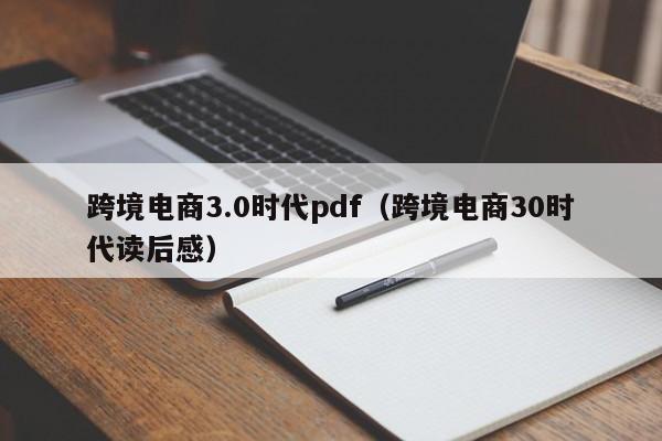 跨境电商3.0时代pdf（跨境电商30时代读后感）