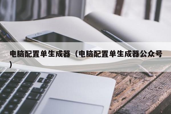 电脑配置单生成器（电脑配置单生成器公众号）-第1张图片-Ceacer网络