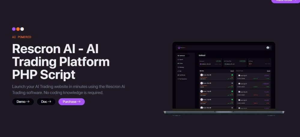 Rescron AI v2.0.0 - 人工智能交易平台PHP脚本