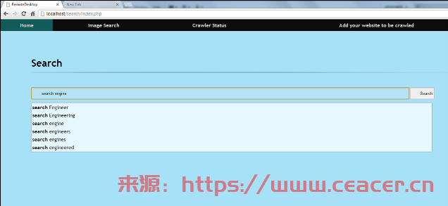 如何制作应该属于自己的搜索引擎？源码+教程-第2张图片-Ceacer网络