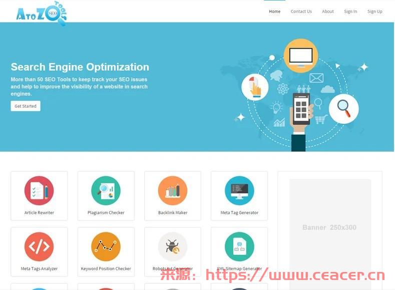 AtoZ SEO 工具 - 搜索引擎优化工具PHP源码-第1张图片-Ceacer网络