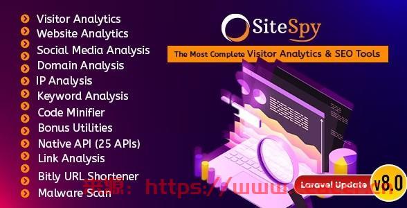 SiteSpy v8.4 - 最完整的访客分析和 SEO 工具 - 已清空