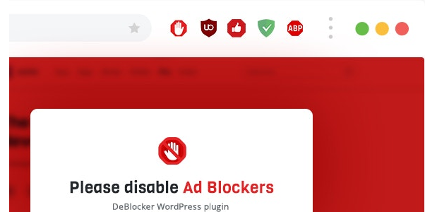 反 AdBlock 检测器 DeBlocker v3.4.7 - WordPress插件