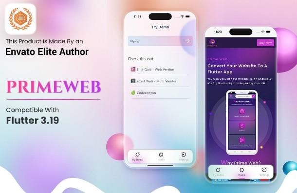 Prime Web v2.0.1 - 将网站转换为 Flutter 应用程序
