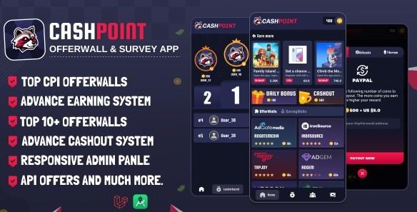 CashPoint 优惠及调查应用程序与管理面板 v1.8